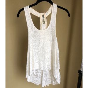 Free People beaded high-low tank